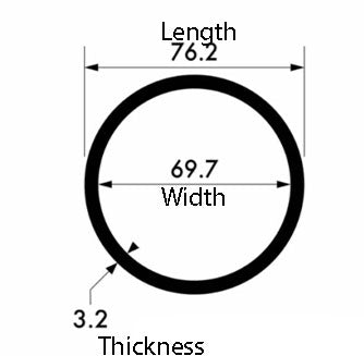 76.2mm x 3.2mm Aluminium Round Tube – High-Strength 6082T6 Alloy | Precision Cut, Corrosion-Resistant & Durable