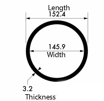 High-Strength Aluminium Round Tube - 152.4mm x 3.2mm | Precision Engineered & Versatile
