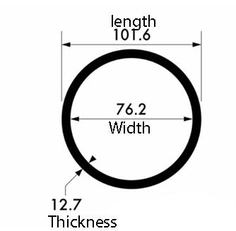 Premium Aluminium Round Tube – 101.6mm x 12.7mm, Strong, Lightweight & Rust-Resistant