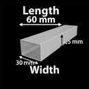 Heavy-Duty Stainless Steel Box Section – 60mm x 30mm x 1.5mm – Corrosion-Resistant & Precision Cut