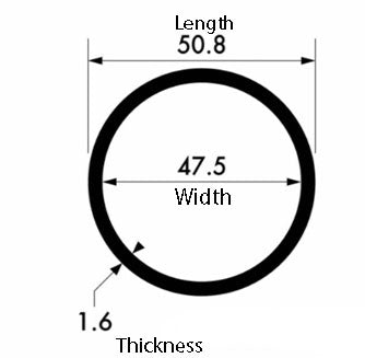 Aluminium Round Tube 50.8mm x 1.6mm Versatile and Lightweight