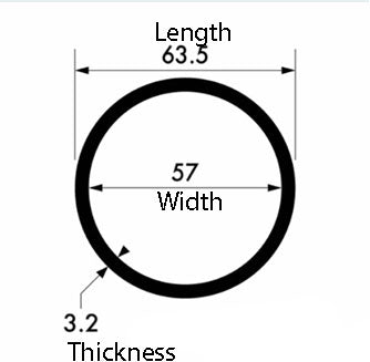 Heavy-Duty Aluminium Round Tube – 63.5mm OD x 3.2mm Wall Thickness" – Appeals to buyers looking for strength and durability