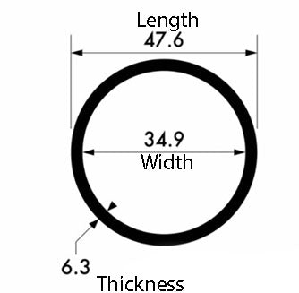 Heavy-Duty 47.6mm x 6.3mm Aluminium Round Tube