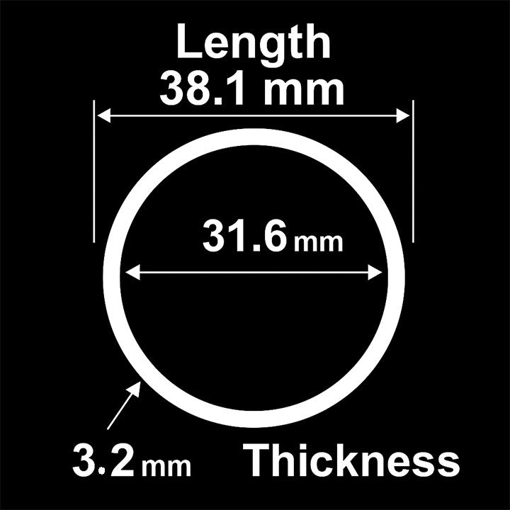 Brushed Polished Brass Round Tube 38.1mm x 3.2mm (1-1/2" OD x 10SWG) | Solid Brass Pipe for DIY, Furniture, Decorative & Structural Projects | Premium Heavy-Duty Tubing