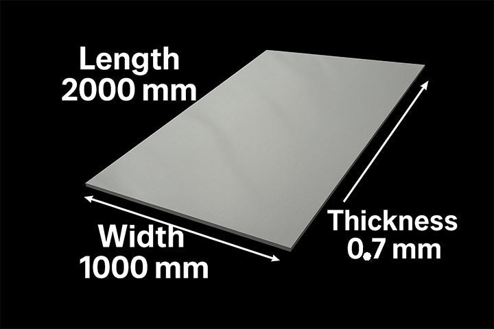 2000mm x 1000mm x 0.7mm 304 Dull Polished Stainless Steel Sheet – Premium, Corrosion-Resistant, Industrial-Grade