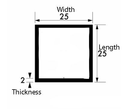 Premium Aluminium Square Tube Brushed & Polished  – 25mm x 25mm x 3mm – Extra-Strong Decorative Box Section, Corrosion-Resistant Lightweight Metal Tubing for DIY Projects, Designer Furniture Trim & Creative Fabrications