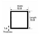 Aluminium Square Tube Brushed Polished – 15.8mm x 15.8mm x 1.6mm (5/8" x 5/8" x 16swg) – Decorative Lightweight Box Section, Corrosion-Resistant Metal Tubing for DIY Projects, Modern Furniture Trim & Craft Fabrications
