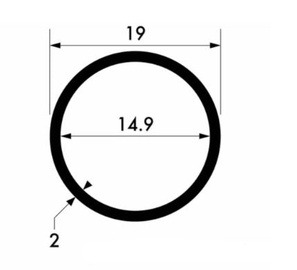 Premium Aluminium Round Tube – 19 mm × 2 mm Corrosion Resistant Alloy for Industry