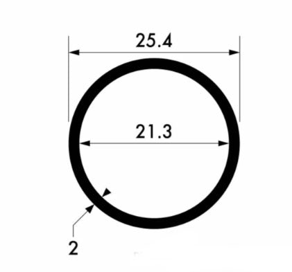Premium 25.4 mm × 2 mm Aluminium Round Tube – Corrosion Resistant Alloy for Industry