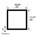 Supreme Brushed & Polished Aluminium Square Tube – 40mm x 40mm x 3mm | Ultra-Strong, Corrosion-Resistant Metal Tubing for DIY Projects, Designer Furniture, Construction & Industrial Applications