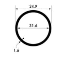 Versatile Aluminium Tube 34.9 mm × 1.6 mm – Smooth Finish Alloy for DIY & Repairs
