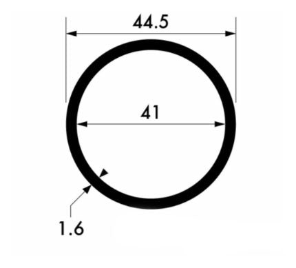 Durable Aluminium Round Tube 44.5mm x 1.6mm – Corrosion Resistant Alloy for Indoor & Outdoo