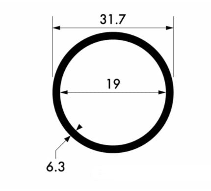 High-Performance Aluminium Round Tube 31.8 mm × 6.3 mm – Ideal for Heavy Frameworks