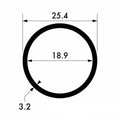Industrial Grade Aluminium Round Tube 25.4mm × 3.2 mm – Heavy Load Applications