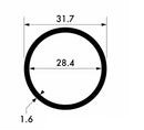Aluminium Round Tube 31.7mm x 1.6mm – Multi-Purpose Alloy Section for Fabrication