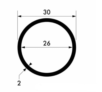 High-Quality 30mm x 2mm Aluminium Round Tube – Smooth Finish Alloy for Indoor & Outdoor Projects
