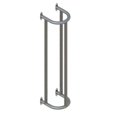 Heavy-Duty Wall-Mounted Column & Pipe Impact Protector – Galvanised / Coated / High-Visibility Options