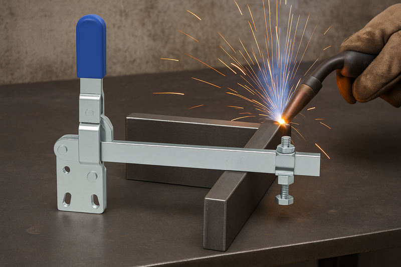 Vertical Toggle Clamp – Side Fixing & Adjustable Spindle