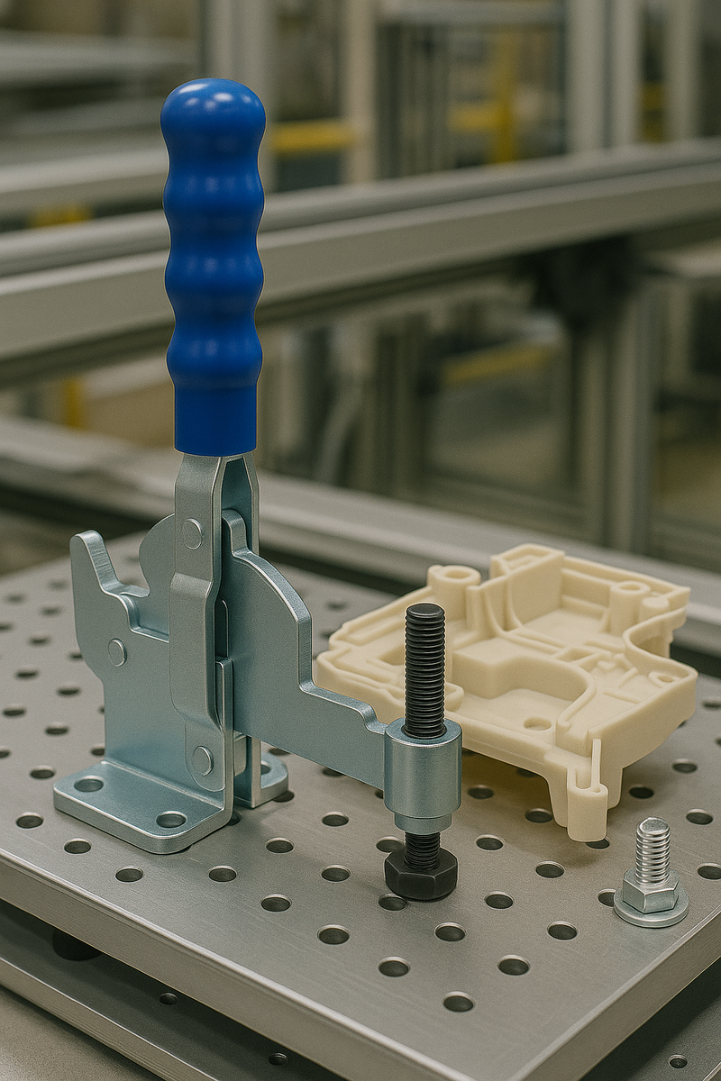 🔧 Vertical Cam Toggle Clamp – Machining & Assembly Use