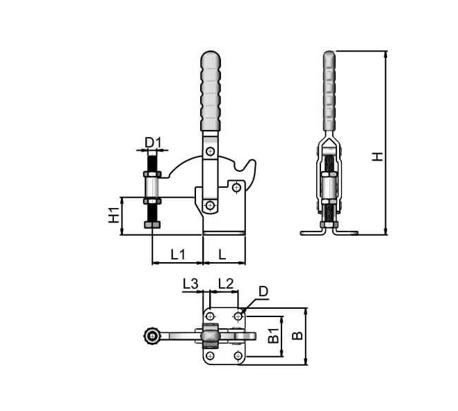 🔧 Vertical Cam Toggle Clamp – Machining & Assembly Use