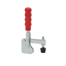 Vertical Toggle Clamp – Red Handle & Adjustable Spindle