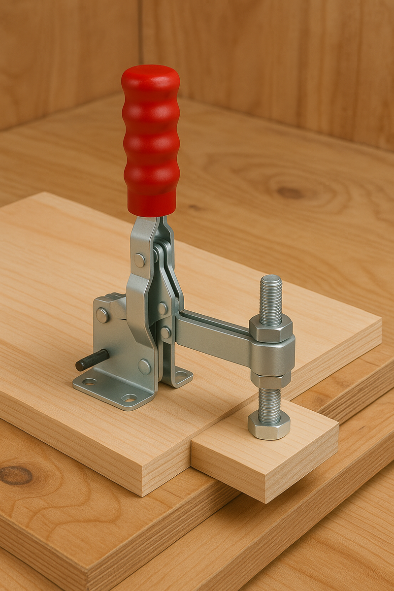 Vertical Toggle Clamp – Adjustable Spindle | 100° For Jig Fixtures