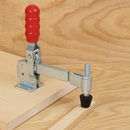 Vertical Toggle Clamp With Stop – Weldable Arm | Bolt Down Base