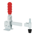 Vertical Toggle Clamp With Stop – Weldable Arm | Bolt Down Base