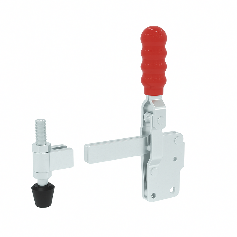 Heavy-Duty Vertical Toggle Clamp – Weldable Arm & Stop