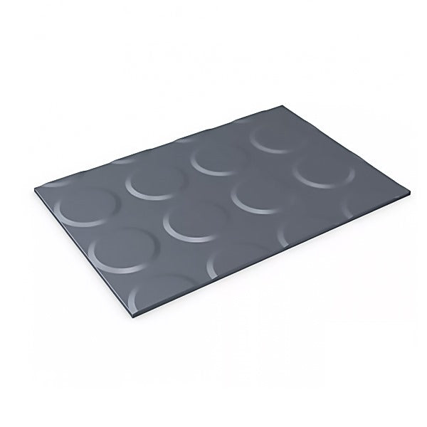 PVC Flooring Roll – Non-Slip Coin Pattern, Waterproof Mat for Garages, Gyms, Workshops & Industrial Use – Easy to Cut & Install