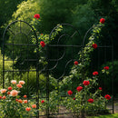 VerdaLiving Georgian Garden Screen – Arched Steel Privacy Panel