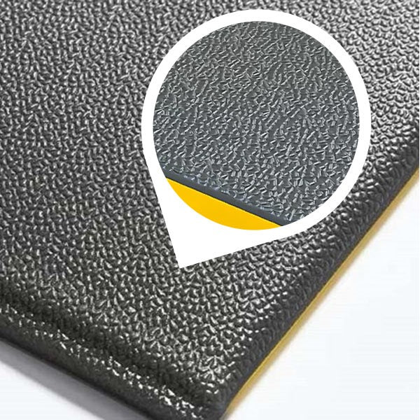 Heavy-Duty Anti-Fatigue Wear-Resistant PVC Foam Mat - Non-Slip, Cushioned Support for Workstations, Garages & Industrial Use