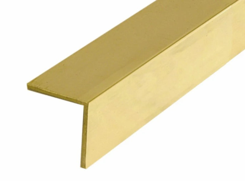 Premium Quality Brushed Brass Angle – 2" x 2" x 1/8" – High-End Finish for DIY & Industrial Use