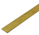 12.7mm x 6.3mm (1/2" x 1/4") Brushed Polished Brass Flat Bar – Premium-Grade | Strong & Stylish