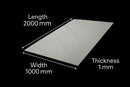 304 Dull Polished Stainless Steel Sheet – 2000mm x 1000mm x 1mm, Corrosion-Resistant & Precision Cut