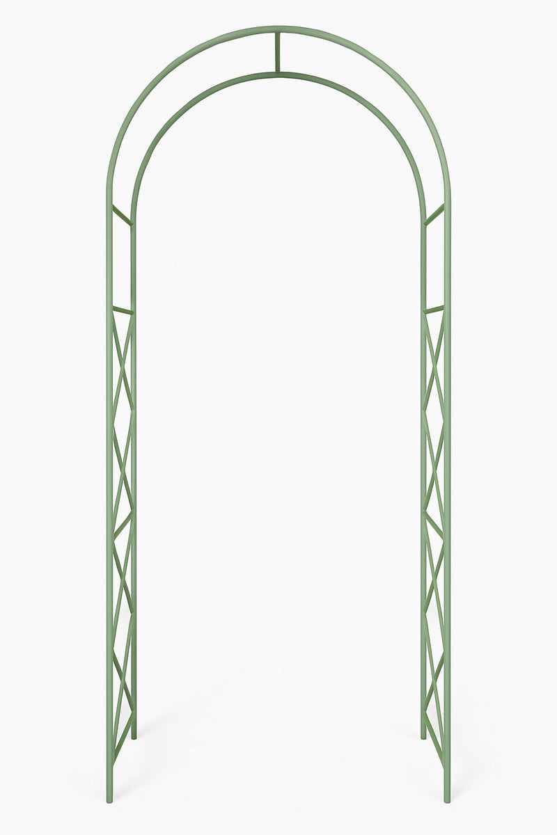 Round Steel Garden Arch – Classic, Classic Extra & Landscape Sizes | Matt Black Finish