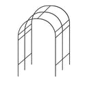 Round Steel Pergola – Matt Black Garden Canopy (Custom Length + Optional Extensions)