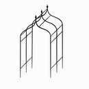 Gothic Steel Pergola – Victorian-Style Arched Garden Walkway (Matt Black Finish, Modular Lengths)