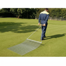 Premium Heavy Duty Steel Dragmat for Turf Maintenance - Versatile for Top Dressing and Seeding, Compact Storage Options Av...