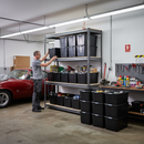 Heavy Duty Shelving Unit - 2200mm High with 12x 62L Plastic Storage Boxes