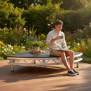 Premium Heavy Duty Aluminium 4x4ft Quadrant Portable Stage Deck with Non-Slip Coating and Bolt Together Construction - Mai...