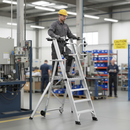 Premium Large Platform Folding Steps with Safety Gates for Safe Access