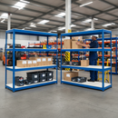 1980mm Heavy Duty Melamine Shelving | 400kg Capacity | Blue Industrial Racking UK