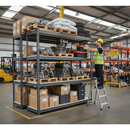 Heavy Duty Industrial Shelving - 1600mm High - 500kg Capacity - Grey