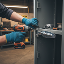 Premium Zinc Plated Hinge Set Complete with Durable Finish and Stainless Steel Hardware