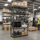 Heavy Duty Melamine Shelving 2130mm High | 200-280kg Capacity | Grey Industrial Racking UK