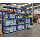Premium Heavy Duty Shelving Unit - 1800mm High with 8x 60L Storage Boxes