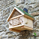 Premium Citizen Science Bee Hotel - Eco-Friendly Nester with Diverse Chamber Materials and Tube Lengths for Pollinator Hab...