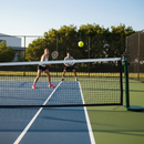 Premium Regulation Tennis Net with Vinyl Coated Nylon Headband and 45mm Square Mesh for Enhanced Durability and Stability ...