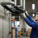 Premium Self-Sealing Heating Pipe Insulation with Class O Fire Rating and Built-in Vapour Barrier for HVAC and Plumbing Sy...